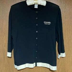 Chanel Parfums 3/4 sleeve cardigan